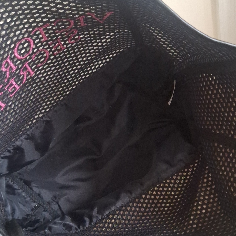 Victoria's Secret Black Mesh Tote - Picture 5 of 8